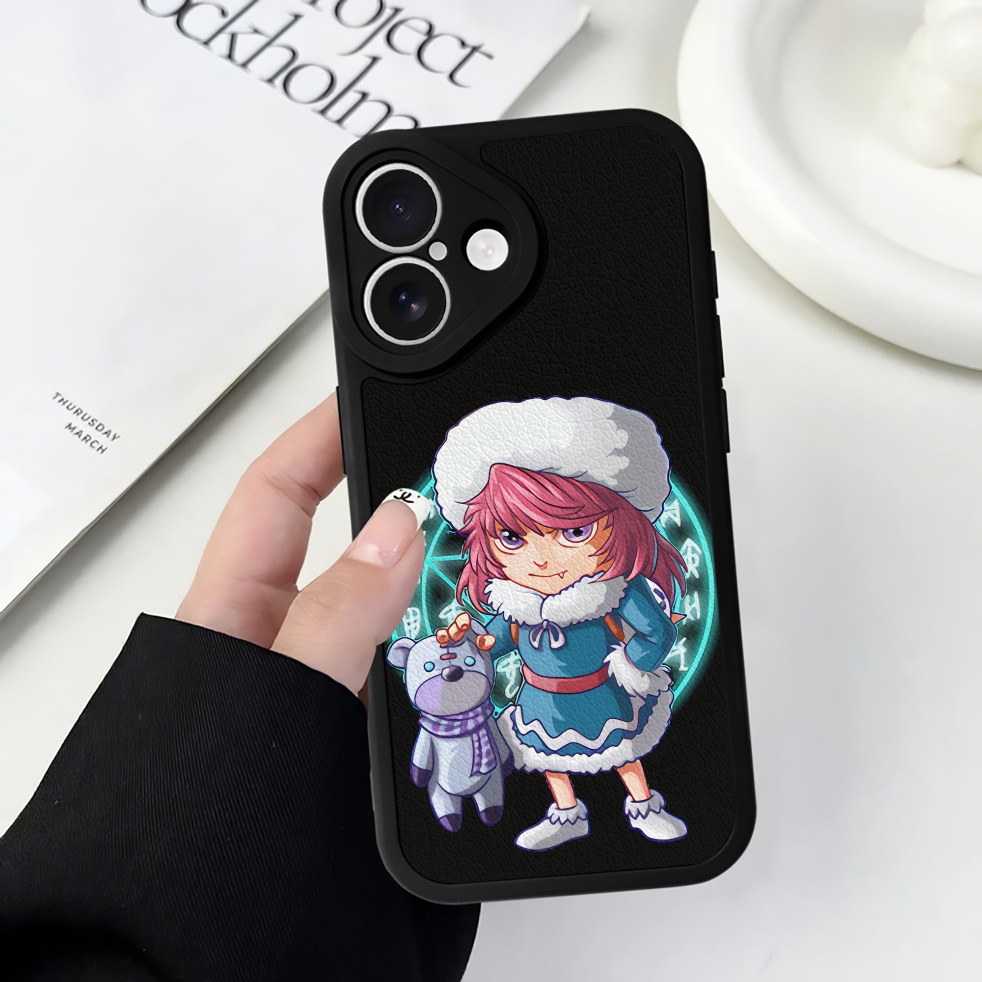リーグ・オブ・レジェンド League of Legends LOL 【iPhone 16シリーズ対応】シリコンスマホケース（レザー調） 材質：シリコン